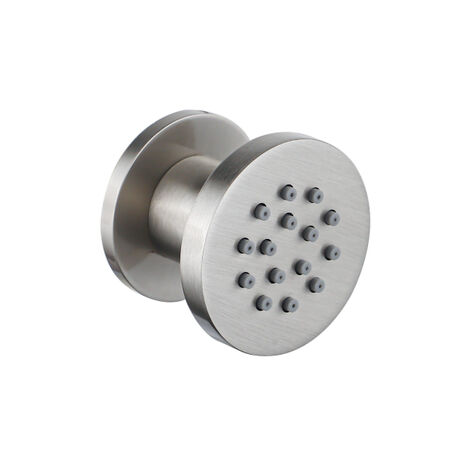 Fortifura Calvi buse hydromassante - 5cm - rond - PVD - Inox brossé PVD (inox)