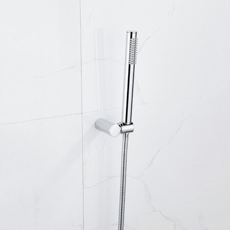 Fortifura calvi ensemble de douche à main avec support de douche à main et tuyau anti-torsion chromé