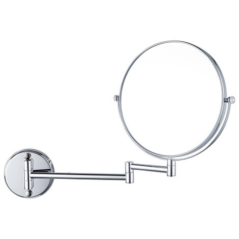Fortifura Calvi Miroir maquillage - 20 cm - grossissement 1x et 3x - rond - finition chromée