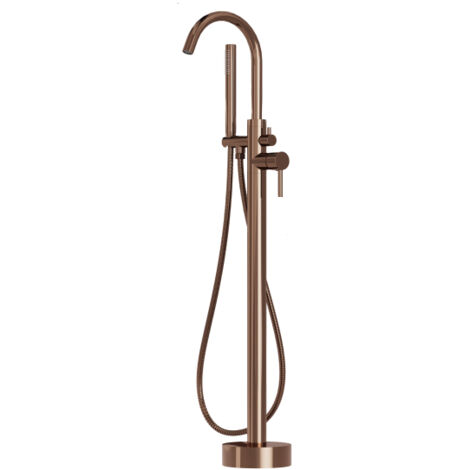 Fortifura Calvi Mitigeur baignoire sur pied - 107.8cm - avec douchette - cuivre brossé