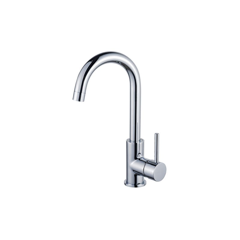 Fortifura - Calvi Mitigeur lavabo rehaussé avec bec rotatif Chrome
