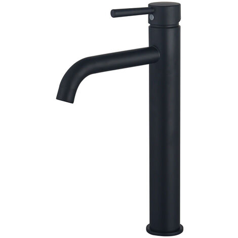 Fortifura Calvi Mitigeur rehaussé lavabo 33.1cm Noir mat