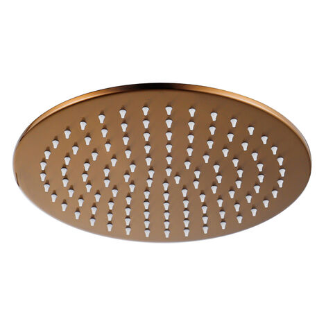 Fortifura Calvi Pomme de douche 25cm - rond - 6mm - cuivre brossé PVD