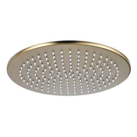 Fortifura Calvi Pomme de douche - 30cm - rond - 6mm - Laiton brossé PVD (doré)