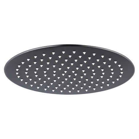Fortifura Calvi Pommeau de douche 25cm rond 6mm Gun metal