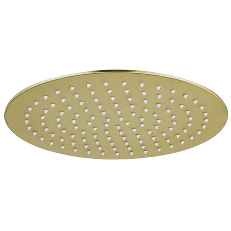 Fortifura Calvi Pommeau de douche 25cm rond 6mm Laiton brossé