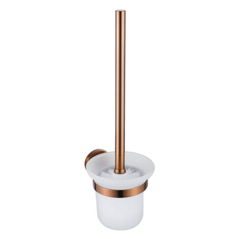 Fortifura Calvi Porte-brosse toilette - rond - cuivre brossé PVD