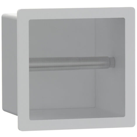 Fortifura Calvi porte-rouleau de toilette - encastré - 17.3x17.3x8.7cm - blanc mat