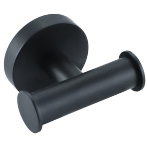 Fortifura Calvi Porte-serviettes - rond - double - noir mat