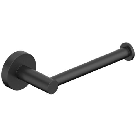 Fortifura Calvi Réserve papier toilette rond Noir mat