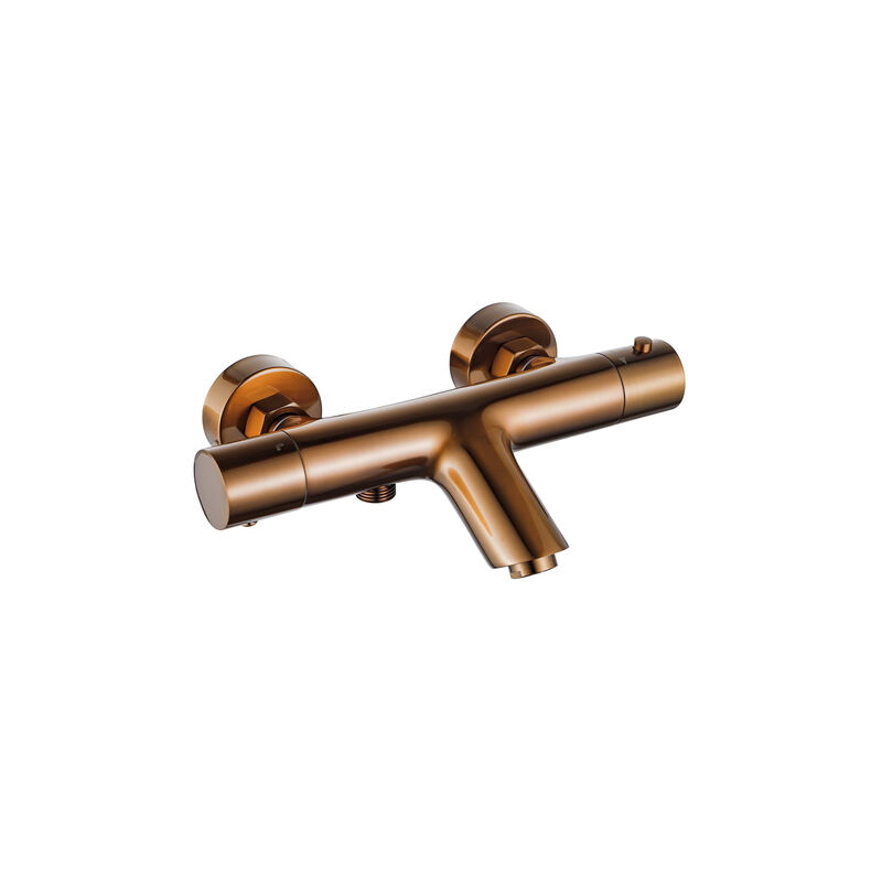 Calvi Robinet de baignoire - thermostatique - cuivre brossé pvd - Fortifura