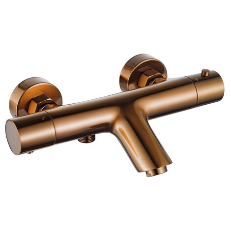 Fortifura Calvi Robinet de baignoire - thermostatique - cuivre brossé PVD