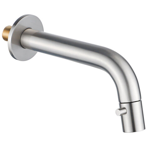 Fortifura Calvi Robinet de lave-main - encastré - bec 18 cm - ajustable - inox brossé - PVD