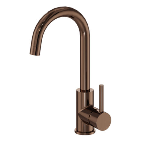 Fortifura Calvi Robinet lavabo - rehaussé - avec bec rotatif - cuivre brossé PVD