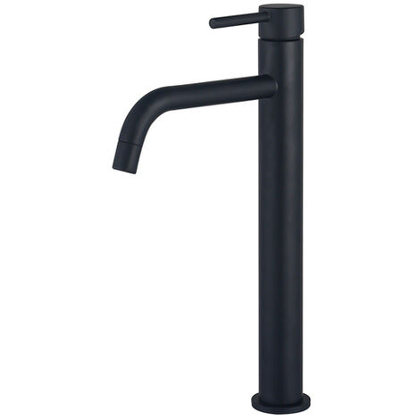 Fortifura Calvi Slim Mitigeur rehaussé lavabo 32.6cm Noir mat