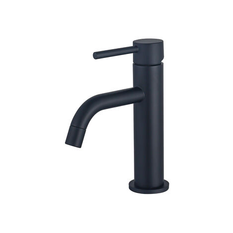 Fortifura Calvi Slim Robinet lavabo 1 trou 17.3cm Noir mat