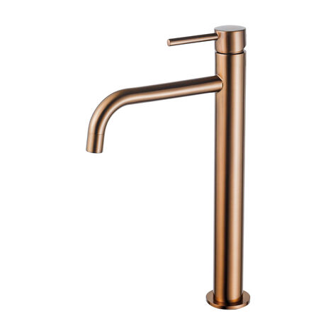 Fortifura Calvi Slim Robinet lavabo - 32.6cm - rehaussé - cuivre brossé PVD