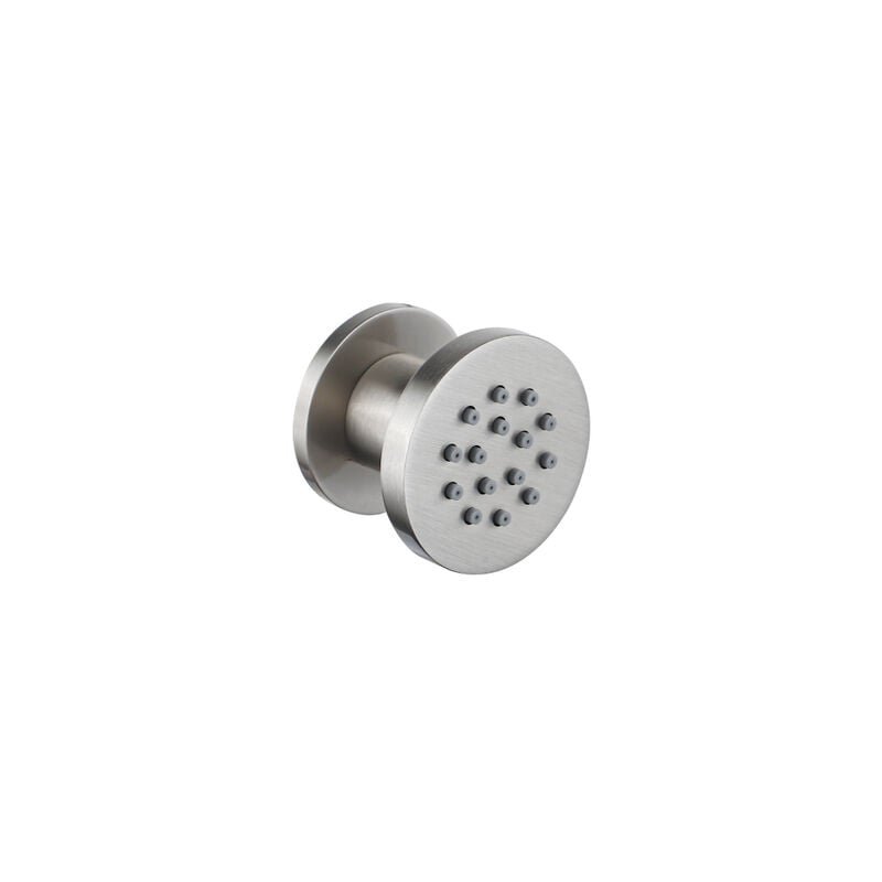 Calvi buse hydromassante - 5cm - rond - pvd - Inox brossé pvd (inox) - Fortifura