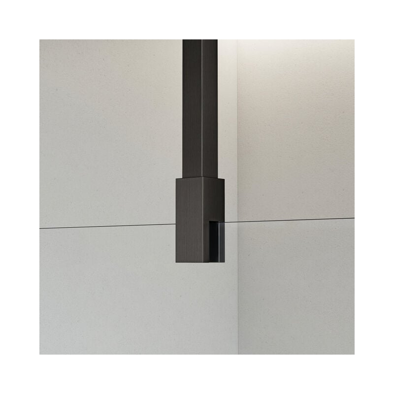 Galeria Barre de renfort plafond 125cm pour douche à l'italienne - Gunmetal - Fortifura