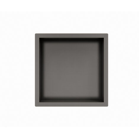 Fortifura Galeria Niche encastrable - 30x30x10cm - Gunmetal mat