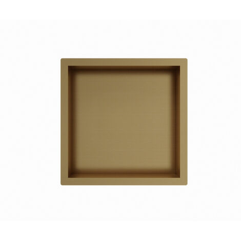 Fortifura Galeria Niche encastrable - 30x30x7cm - Laiton brossé