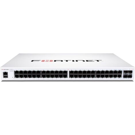 Fortinet FS-148F-POE switch di rete L2 Gigabit Ethernet (10/100/1000) Supporto Power over Ethernet (PoE) 1U Bianco