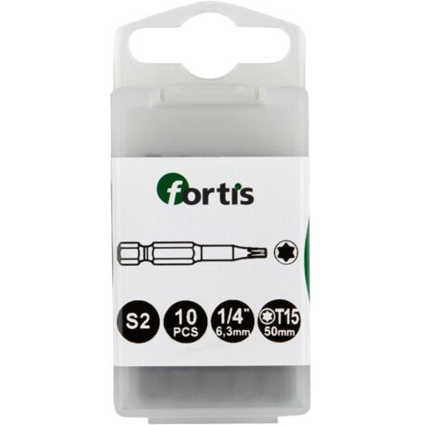 Fortis Bit 1/4 DIN3126 E6,3 TX15x 50 mm a10Stk