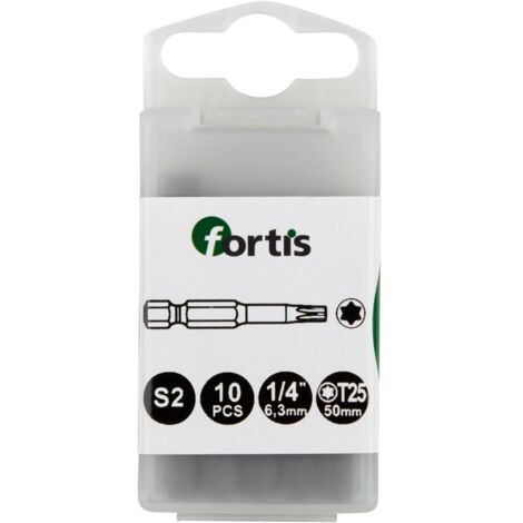 Fortis Bit 1/4 DIN3126 E6,3 TX25x 50 mm a10Stk
