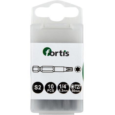 Fortis Bit 1/4 DIN3126 E6,3 TX27x 50 mm a10Stk