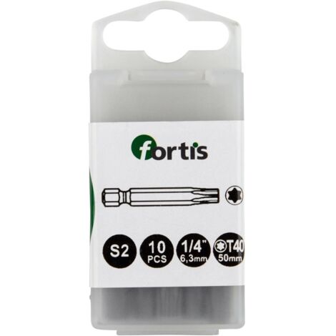 Fortis Bit 1/4 DIN3126 E6,3 TX40x 50 mm a10Stk