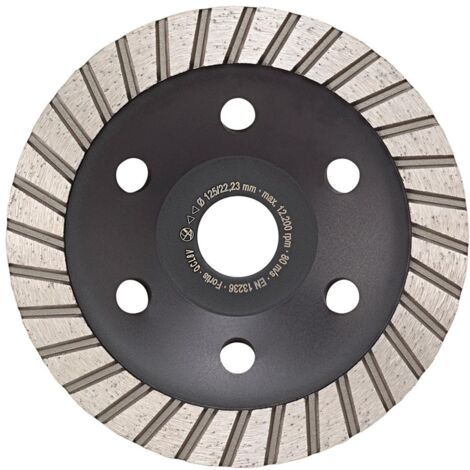 Fortis Diamant-Schleifteller Power Turbo Ø 125 mm 1-reihiges Turbosegment Bohrung 22,2 mm
