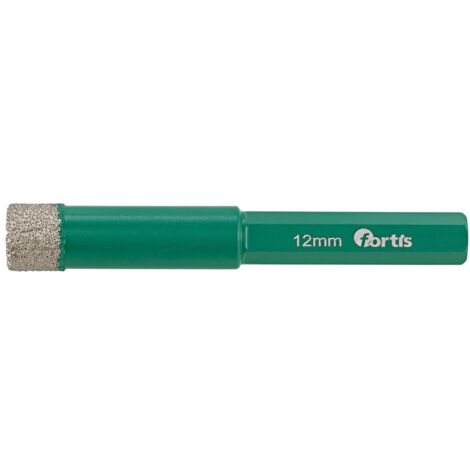 Fortis Diamantbohrer 12 x 65 mm, sechskant mit Kühlwachs