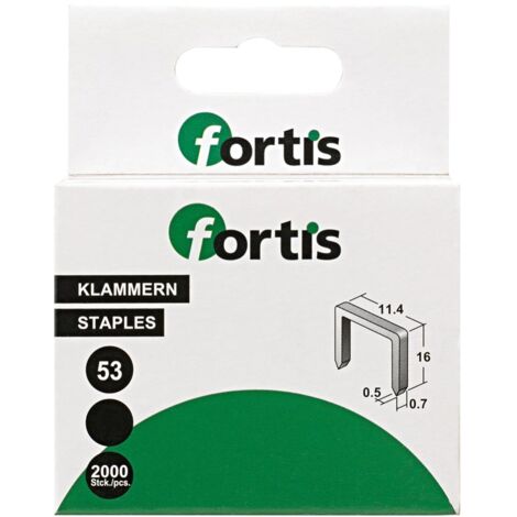 Fortis Feindrahtklammer 16 mm a 2000 Stk.