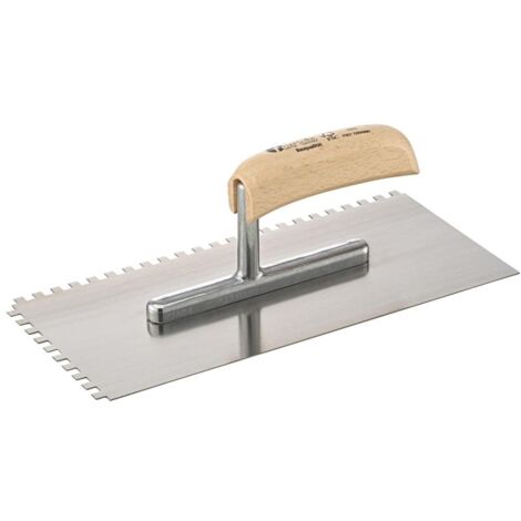 Fortis Glättekelle 280x130mm gezahnt 6x6mm