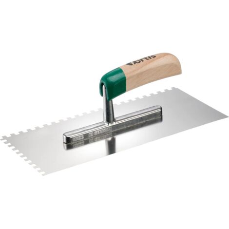 FORTIS Glättekelle gezahnt Edelstahl 280x130mm 6x6mm Edelstahl