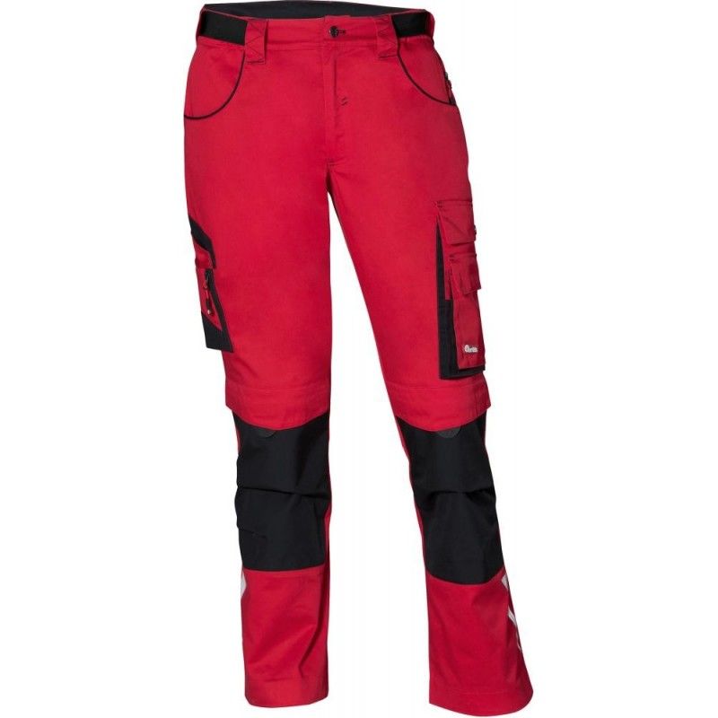 Fortis - Pantalón 24, rojo/negro Talla 56