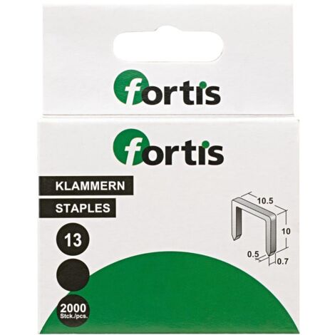 Fortis Heftklammer Typ 13, 16 mm a 2000 Stk.