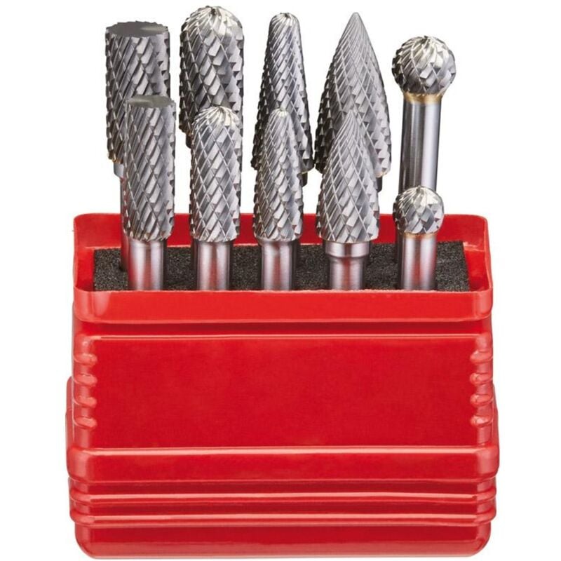 HM-Frässtift-Satz c 10-tlg. 6 mm - Fortis
