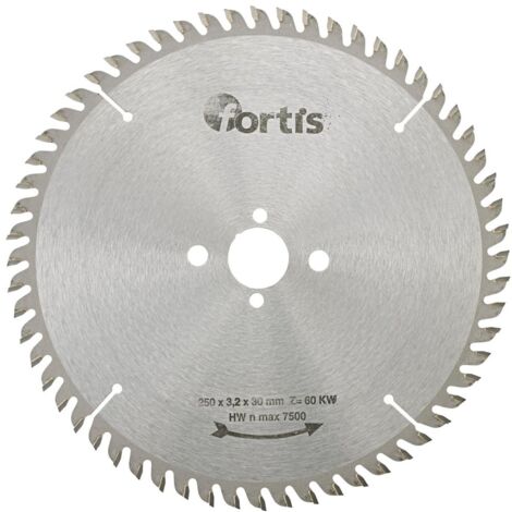 Fortis HW-Kreissägeblatt 250 x 3,2 x 30 mm Z60KW
