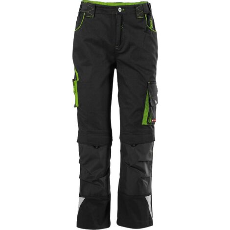 FORTIS Kids Bundhose 24, schw./limegreen,Gr158-164
