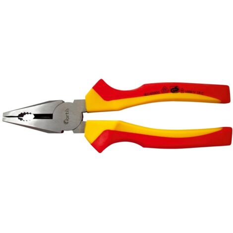 Fortis Kombizange VDE 200 mm, Mehrkomponenten-Griff