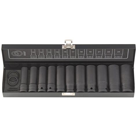 Fortis Kraft-Steckschlüssel-Satz 1/2 15-tlg., lang