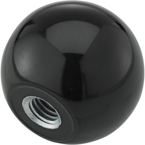 Fortis Kugelknopf DIN319 Duroplast, Form E, 32mm, M 8, Inhalt: 5 Stück