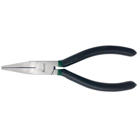 Fortis Langbeckzange poliert, 160 mm, flache Backen, Kunststoff-Griff