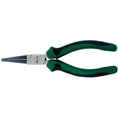 Fortis Langbeckzange poliert, 160 mm, runde Backen, Mehrkomponenten-Griff