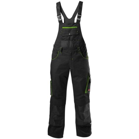 Fortis Latzhose Herren PERFORMANCE 24 Gr. 98 schwarz/limette