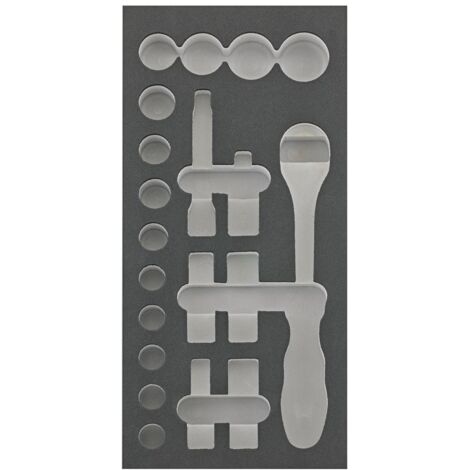 Fortis Werkzeugmodul 1/3 leer Steckschlüssel 1/2