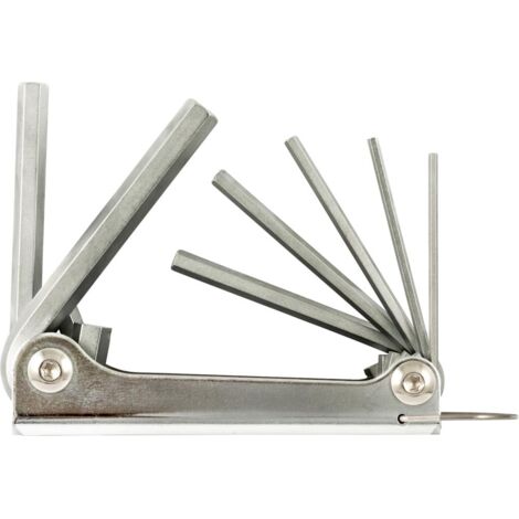 Fortis Winkelschraubendreher- Satz im Handklapphalter Metall 2,5-10 mm 7-tlg.