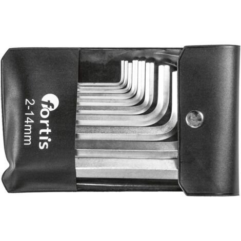 FORTIS Winkelschraubendreher-Set 10-teilig 2-14