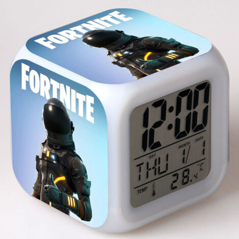 Fortnite Alarm Clock LED Lighting Small Alarm Clock 16